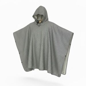 Vintage Aqua-Sheen Houndstooth Hooded Rain Cape Poncho Mod Waterproof NOS